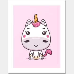 Baby Unicorn Posters and Art